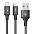 Baseus Rapid Series 2 in 1 Micro + Type-C Data Cable 3A 1.2M – Black